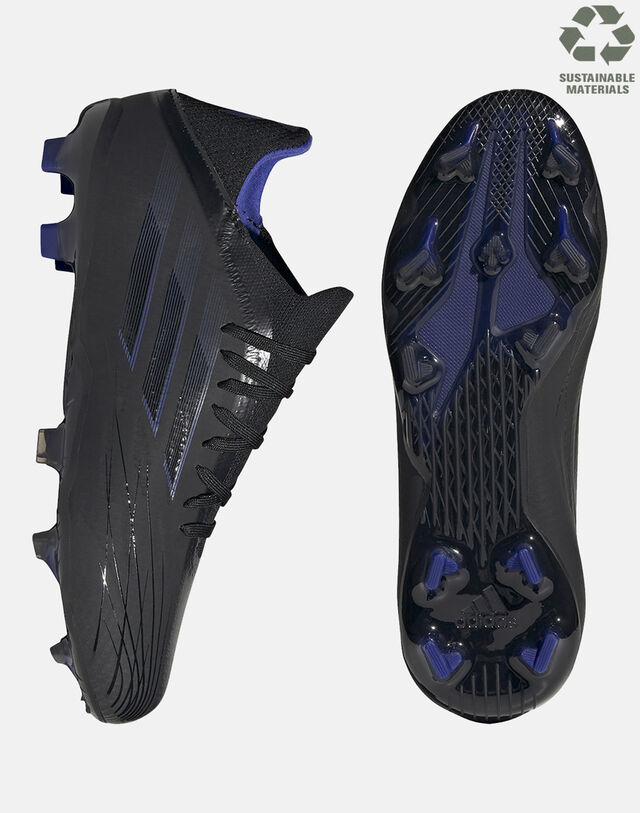 Image of Adidas Kids X Speedflow 21.1 Firm Ground Football Boots - Black - 1