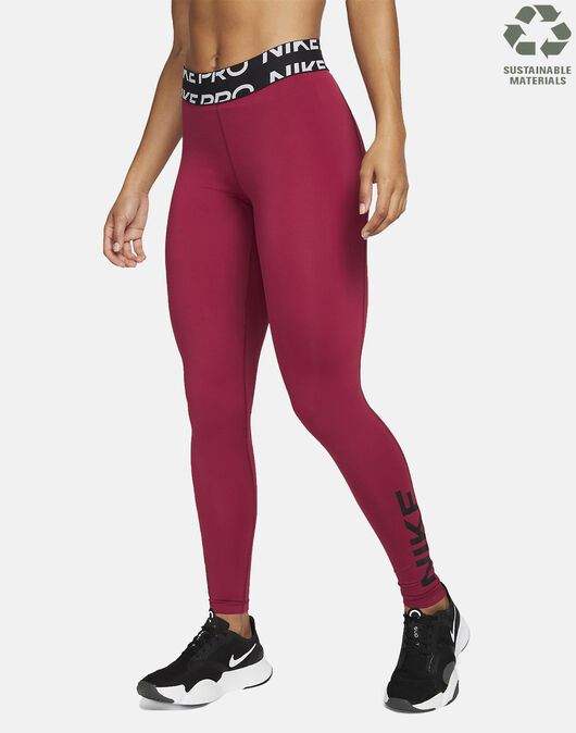 Nike Womens Get Fit Leggings - Red