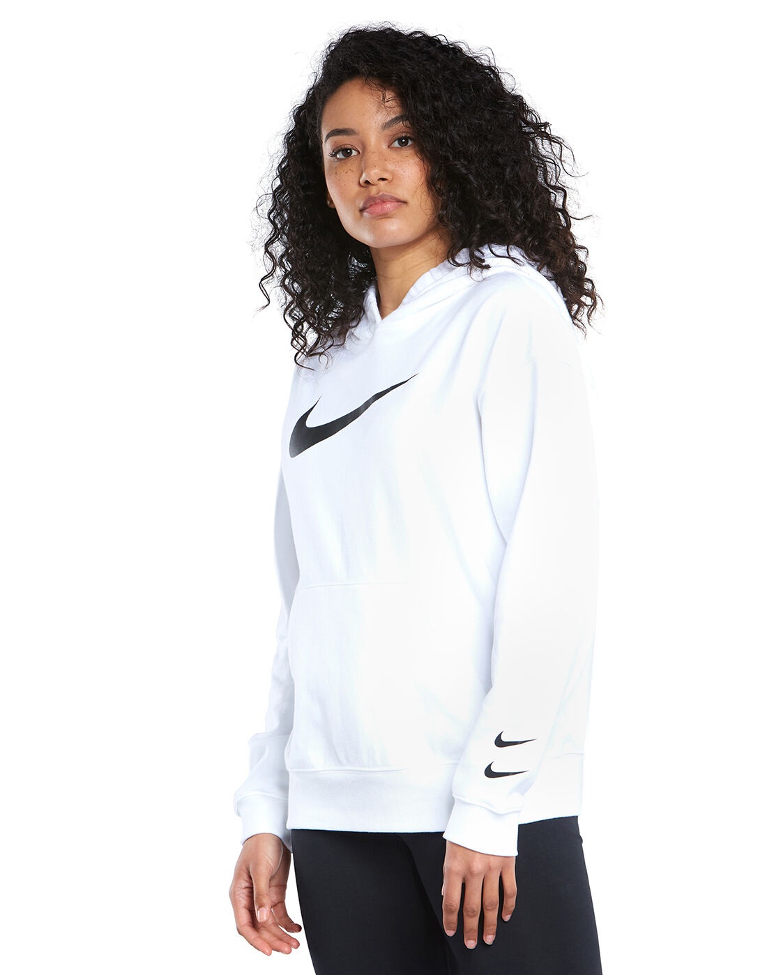 Nike Womens Swoosh Hoodie - White 