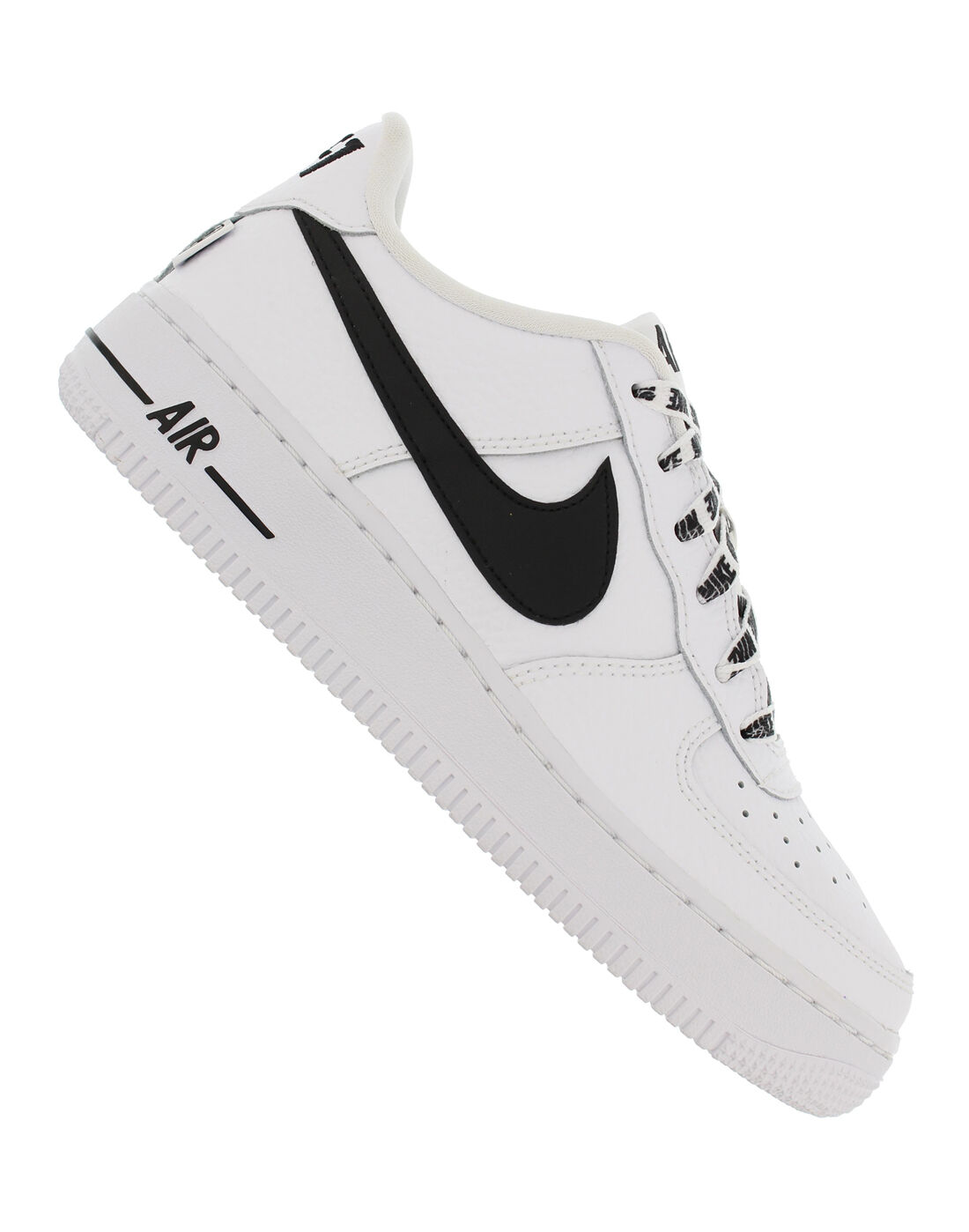 kids black and white air force 1