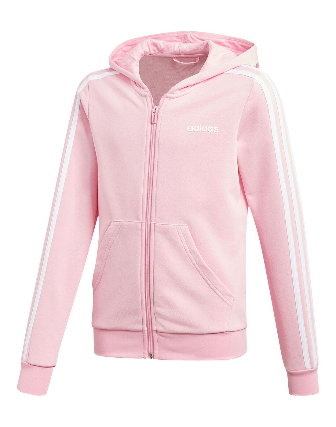adidas girls pink hoodie