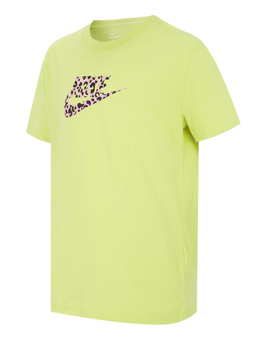 Nike Older Girls Logo Print T-shirt - Green | Life Style Sports IE
