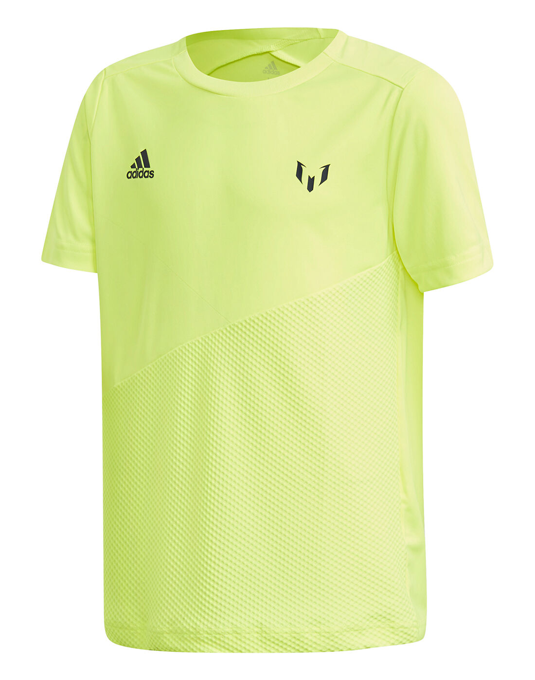 Kid's Neon Yellow adidas Messi Shirt 