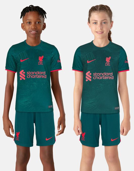 Nike Kids Liverpool 22/23 Third Jersey - Green | Life Style Sports UK