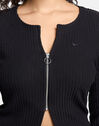 Womens Chill Knit Ribbed Cardigan