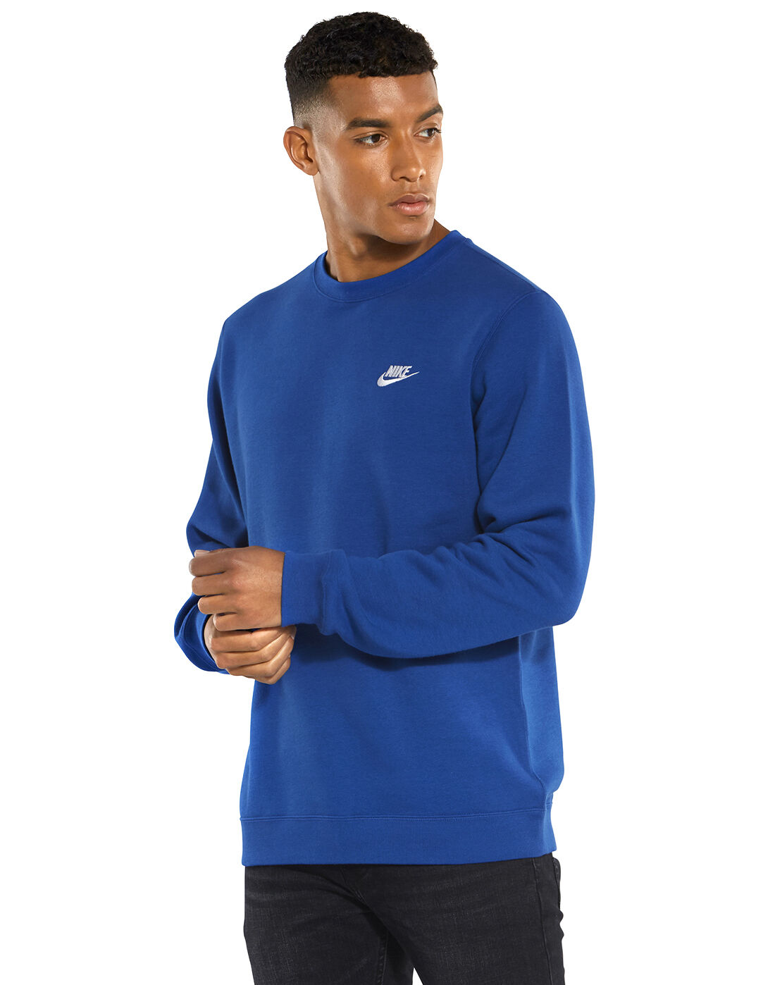 Men's Blue Nike Club Sweatshirt | Life 