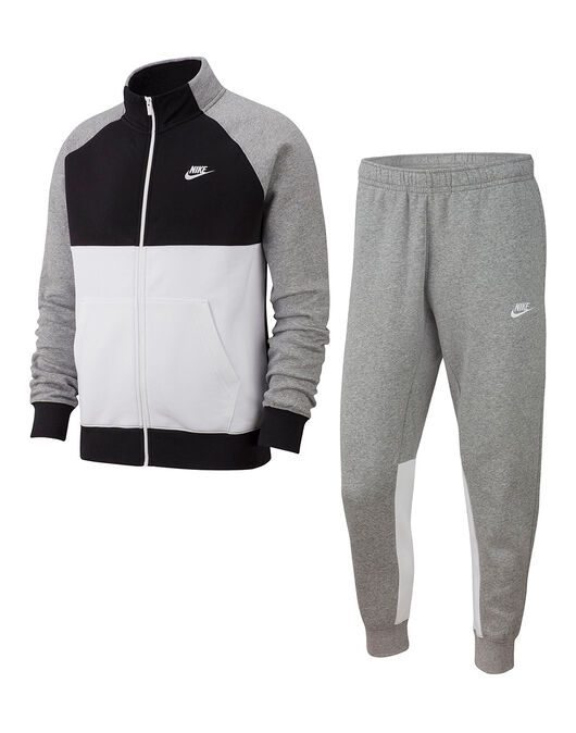 Nike Mens Full Zip Fleece Tracksuit - Grey | Life Style Sports IE