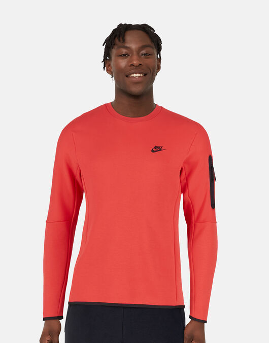 Nike Tech Fleece Crew Sweatshirt - Red
