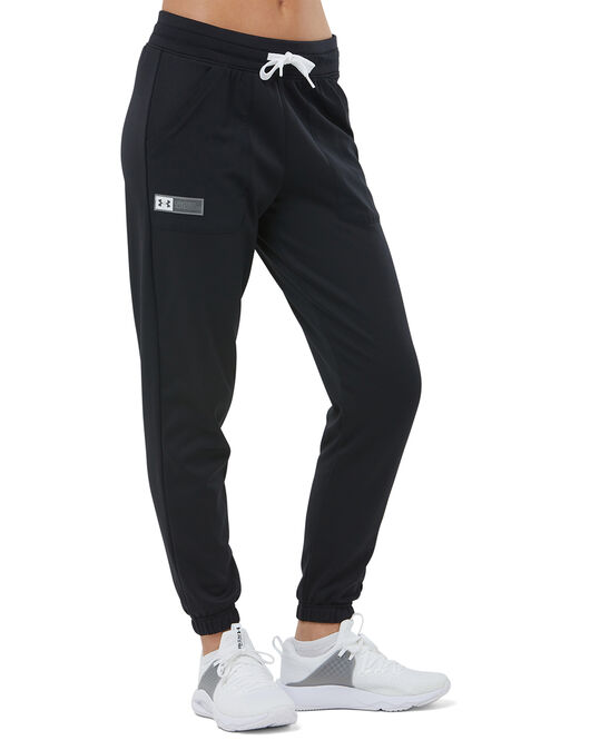 Under Armour Womens Mixed Media Pants - Black