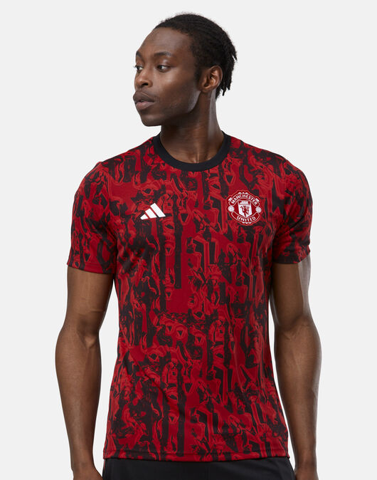 adidas Adults Manchester United Pre-Match T-Shirt - Red | Life Style ...