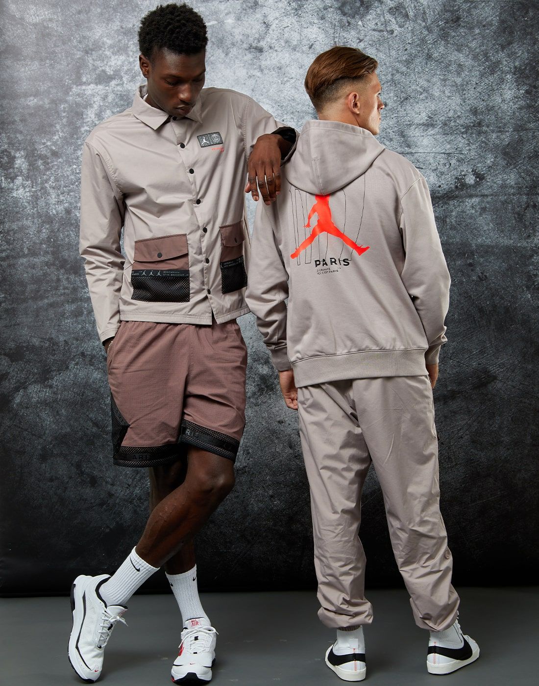 Nike Adults PSG X Jordan Woven Jacket - Black | Life Style