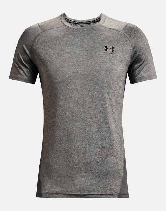 Under Armour Mens Armour Fitted Training T-Shirt - Grey