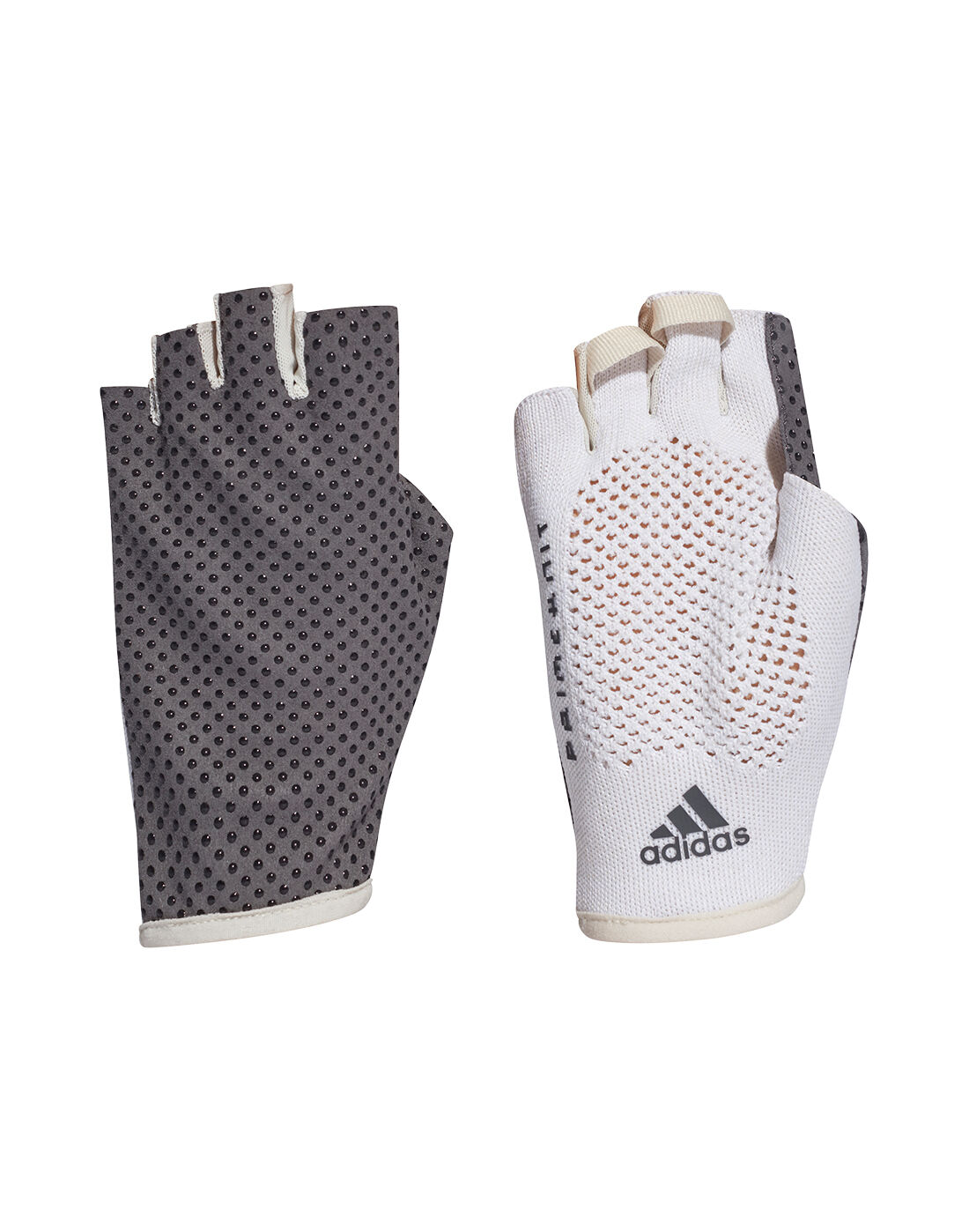 White \u0026 Grey adidas Primeknit Gloves 