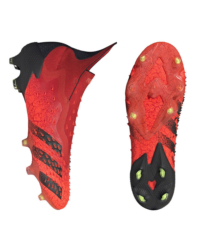 Image of Adidas Unisex Adults Predator Freak 21+ Firm Ground Football Boots - Red - 6