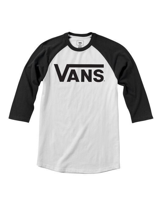 Vans Classic Raglan 3 4 Sleeve T Shirt White Nike Roshe Youth Black On Sale Today Images Eu
