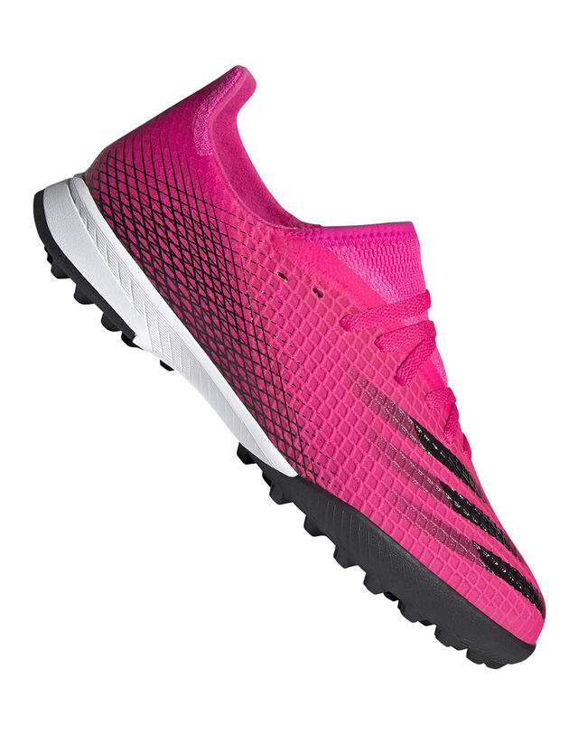 adidas Kids X Ghosted 20.3 Astro Turf Football Boots - Pink