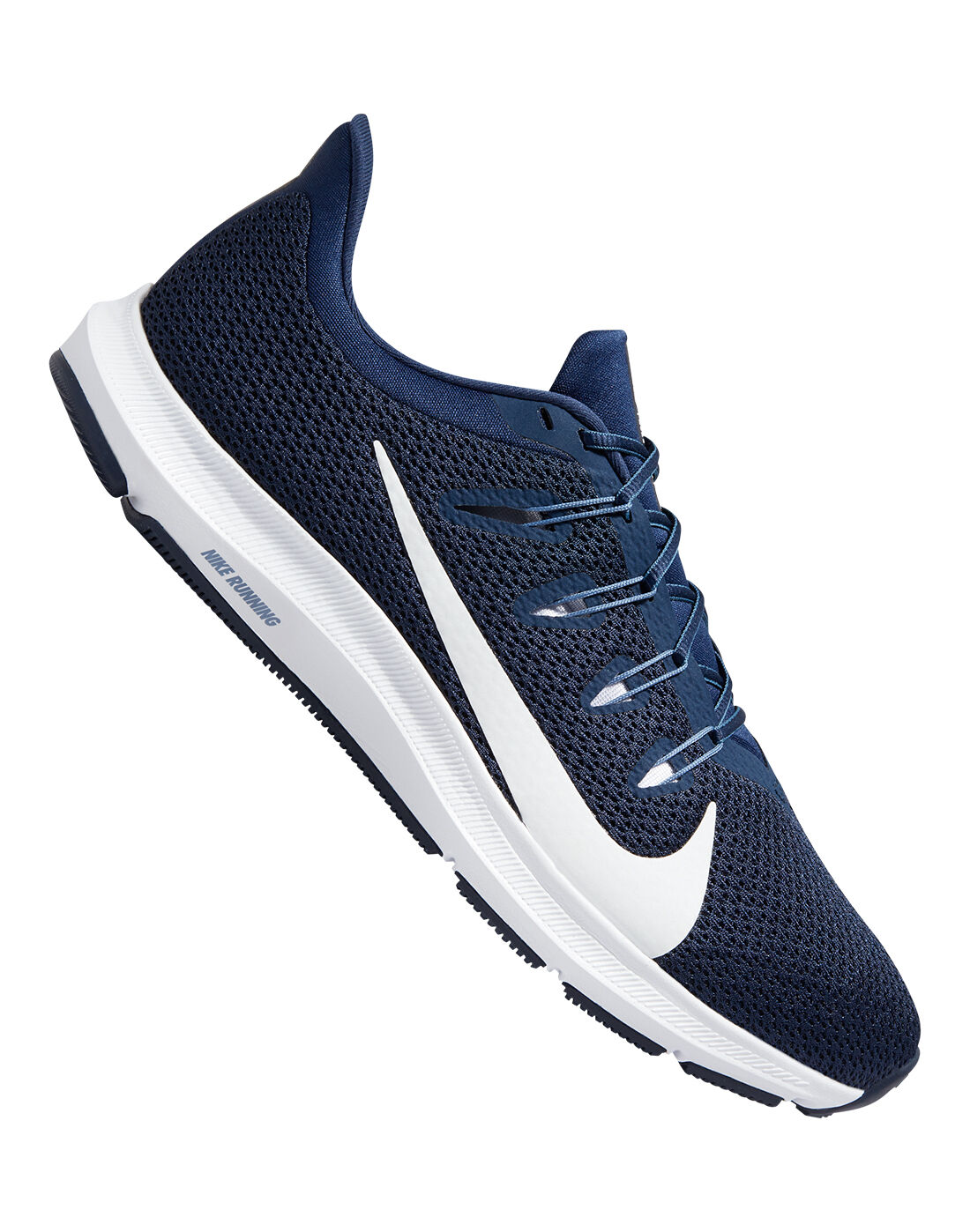 nike running quest trainers blue