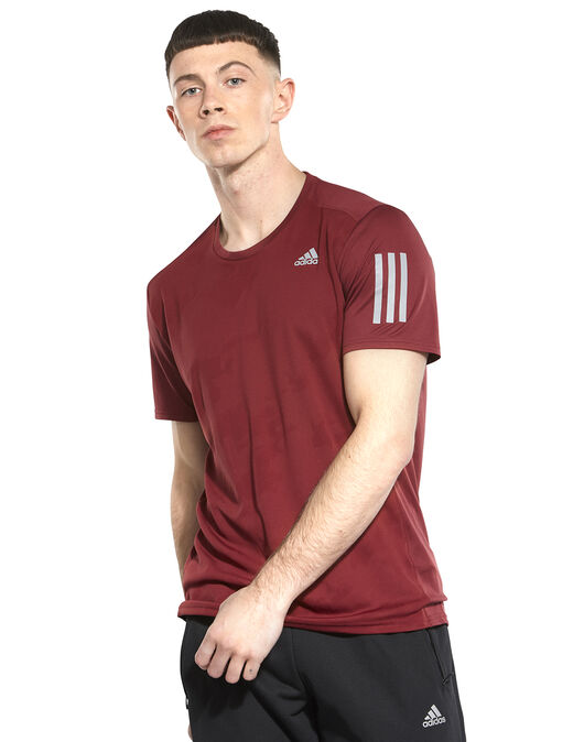 adidas Cooler T-Shirt - Burgundy | Life Style Sports IE