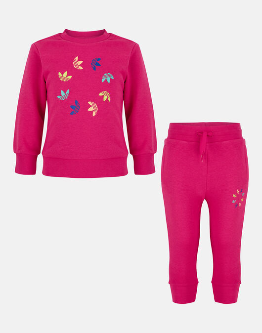 Younger Girls Crew Neck Tracksuit