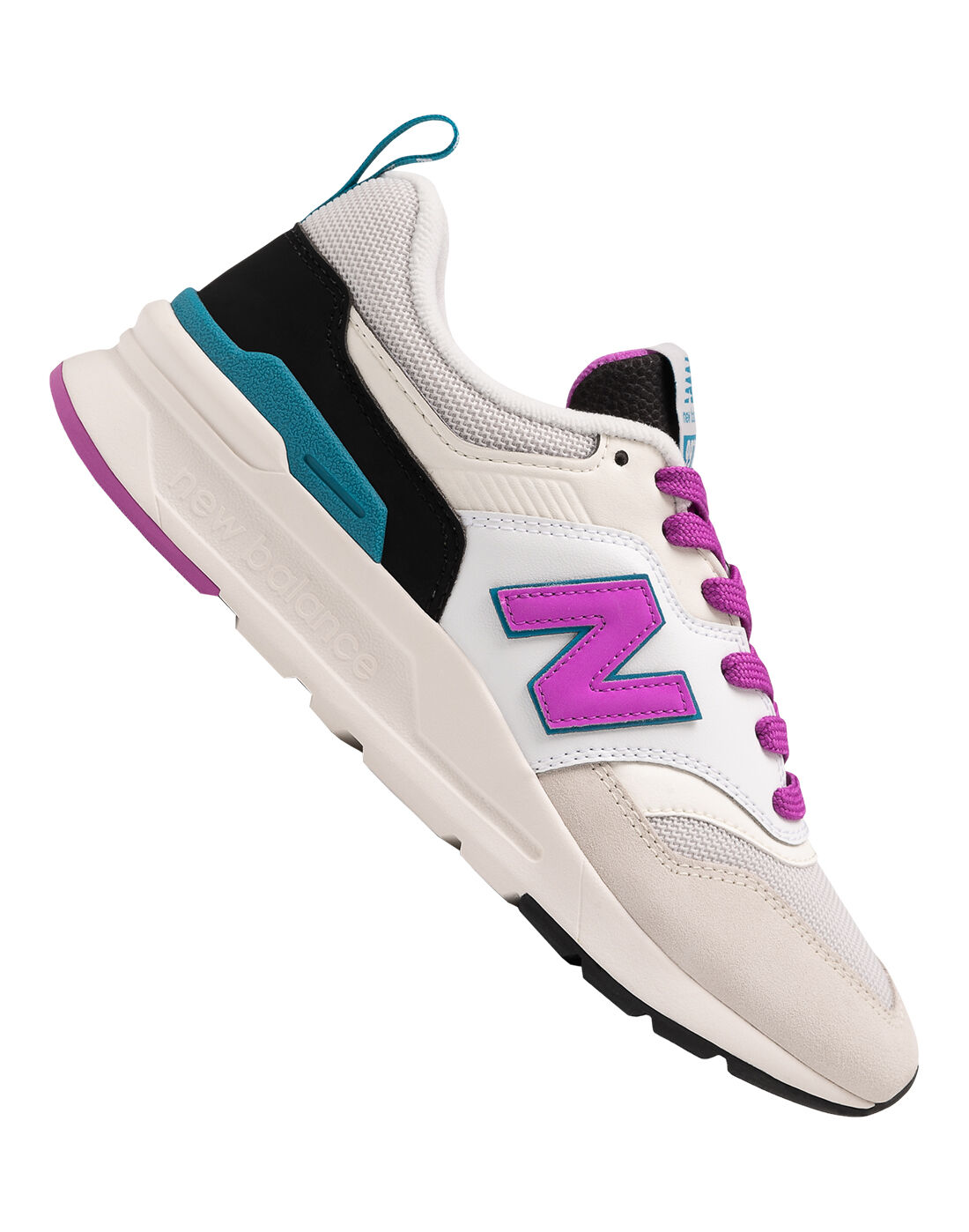 new balance 997 pink and white trainers