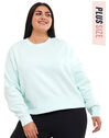 Womens Fleece Trend Crewneck Sweatshirt