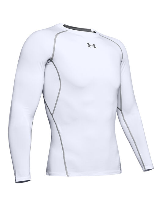 Men's White Under Armour Long Sleeve Base Layer