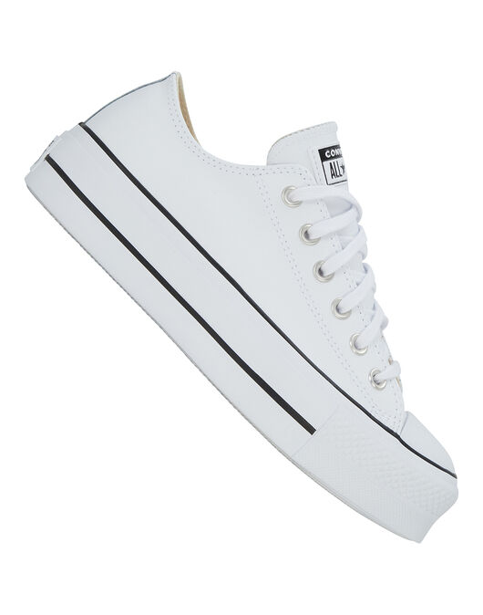 Converse Womens Chuck Taylor All Star Lift Leather Ox - White | Life Style  Sports IE