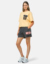 Womens Painted Peak Knit Cropped T-Shirt