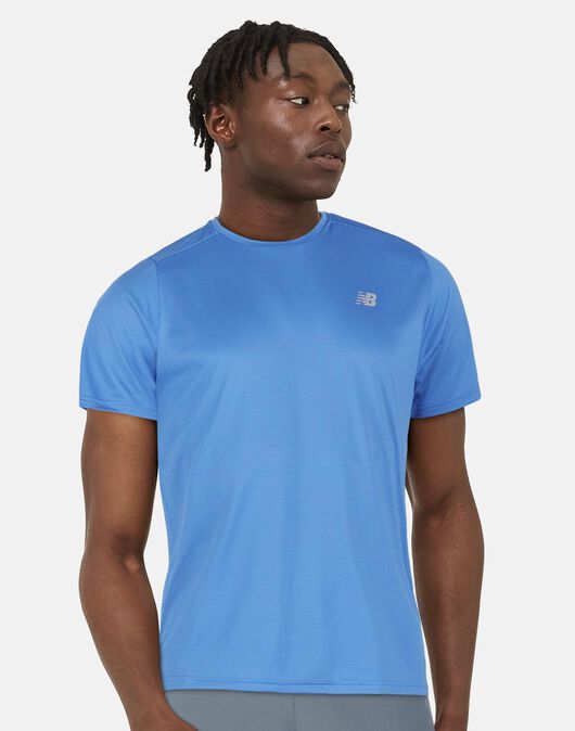 New Balance Mens Accelerate Run T-Shirt - Blue