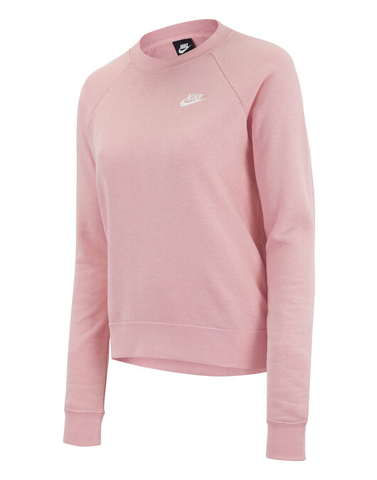 Nike Womens Essential Fleece Crewneck Sweatshirt - Pink | Life Style ...