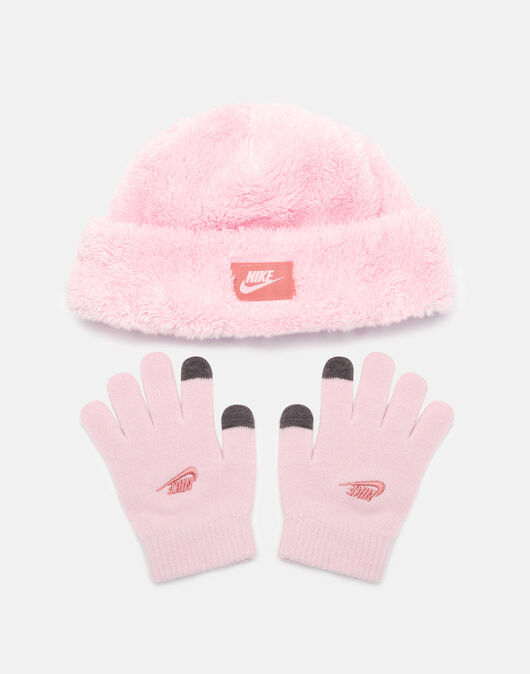 Younger Girls Beanie and Glove Set