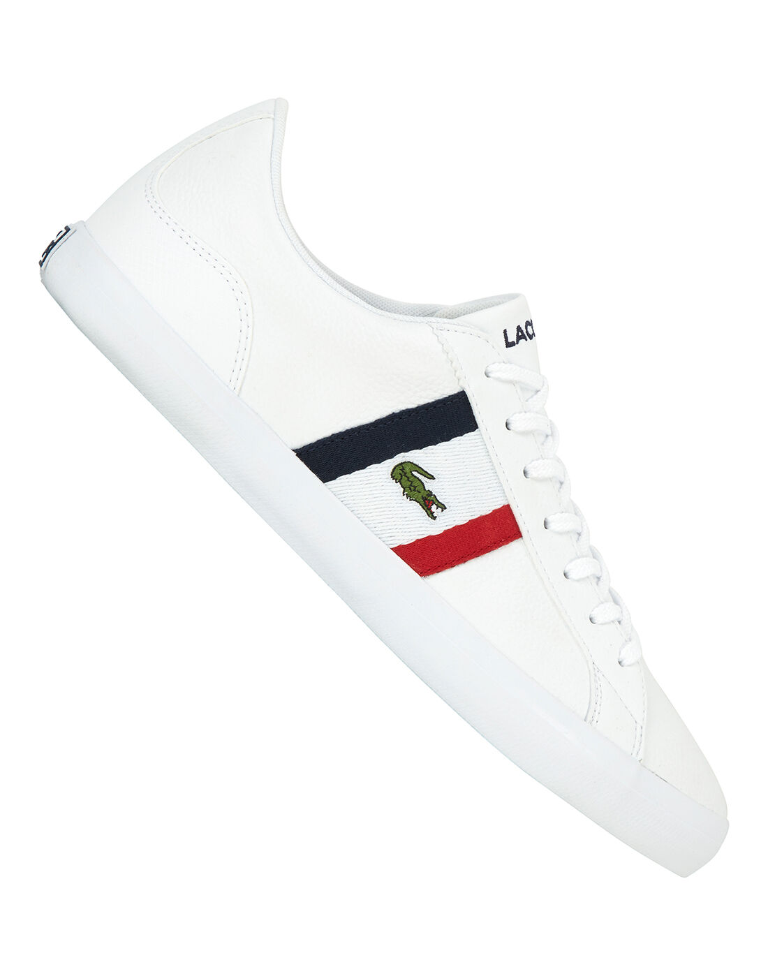 mens white lacoste lerond trainers