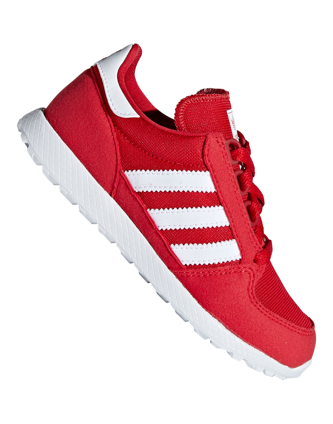 kids red adidas trainers