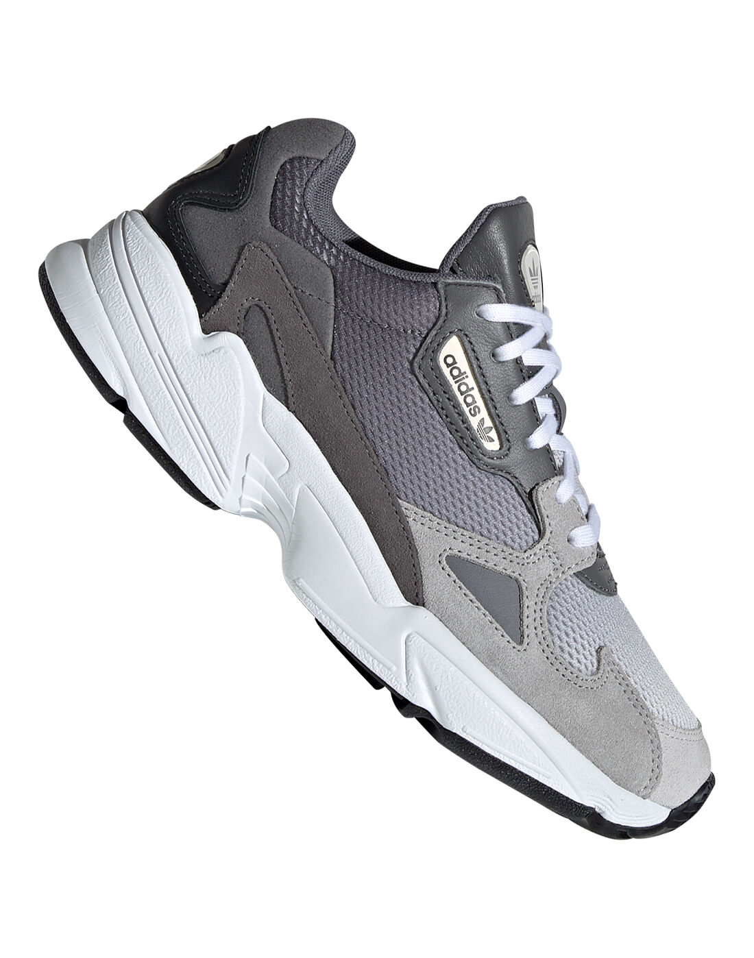 adidas grey falcon trainers