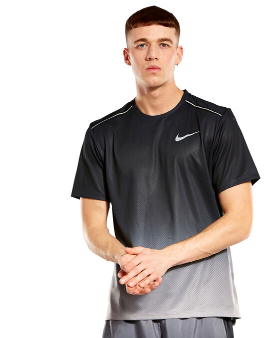 Black Nike Dry Running T-Shirt | Life Sports