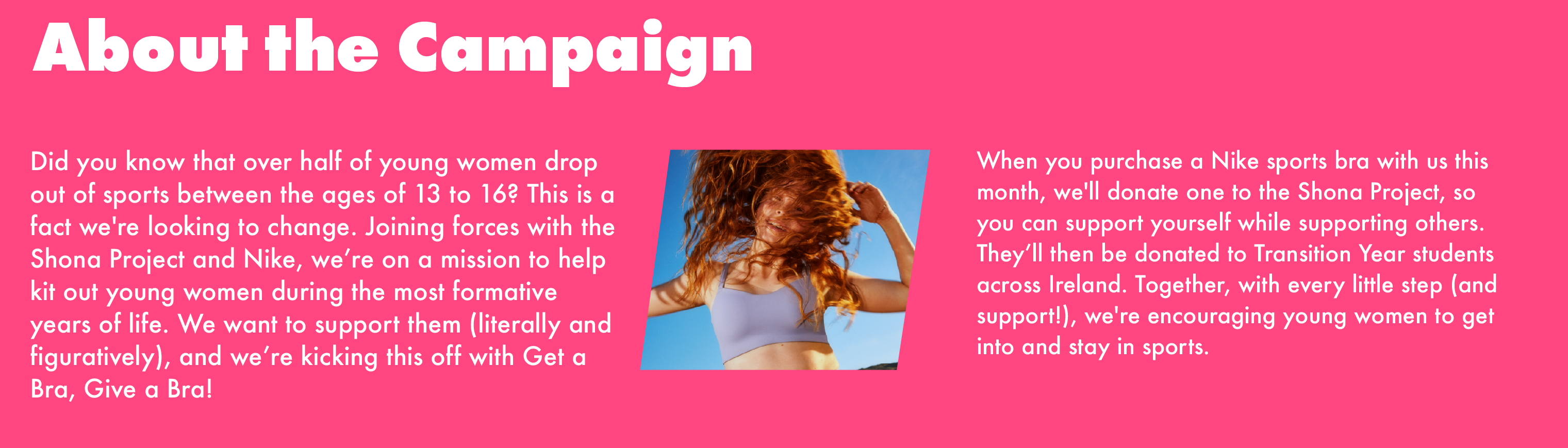 Donate Now  The Sports Bra Project