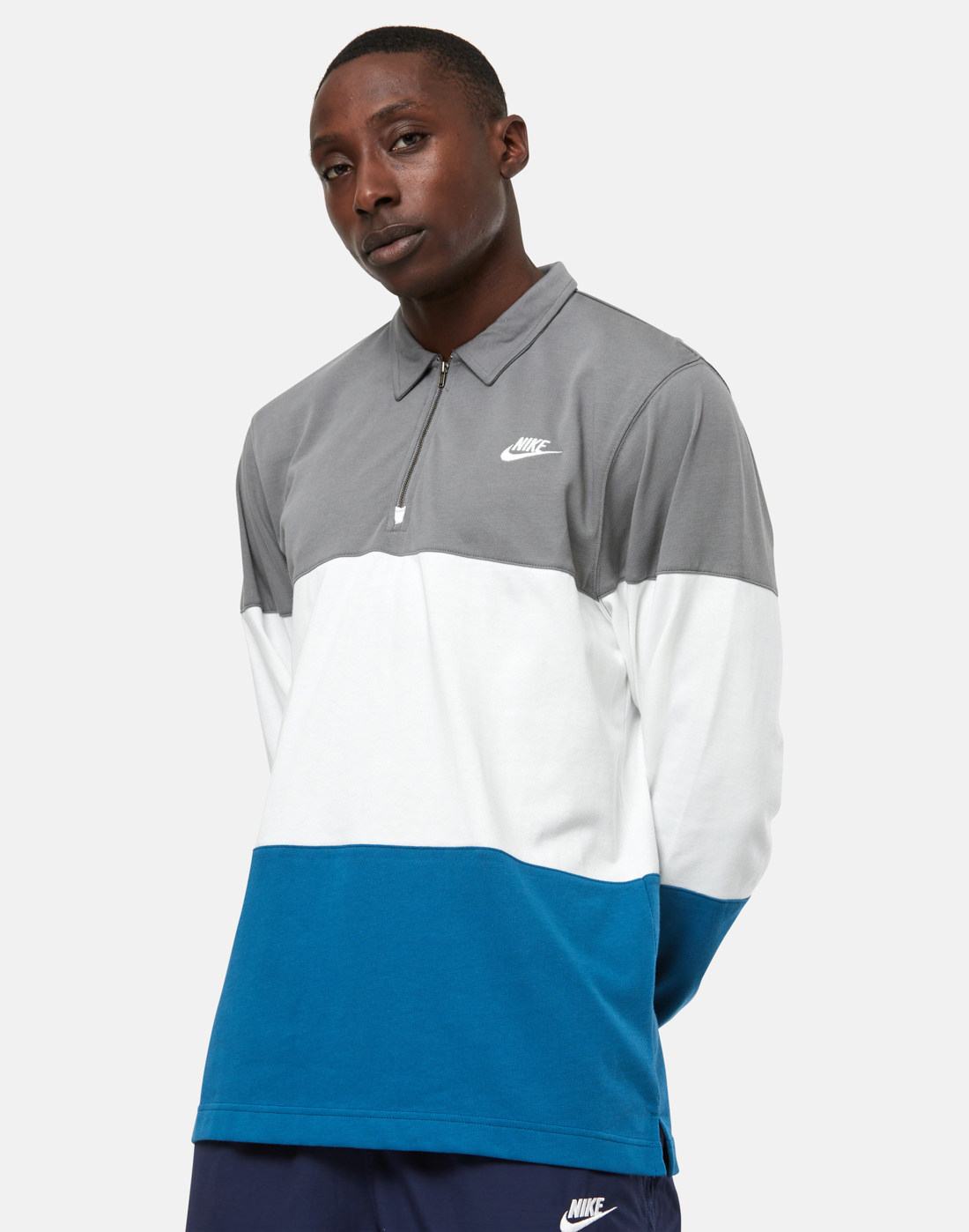 Nike Mens Club+ Long Sleeve Top - Grey | Life Style Sports IE
