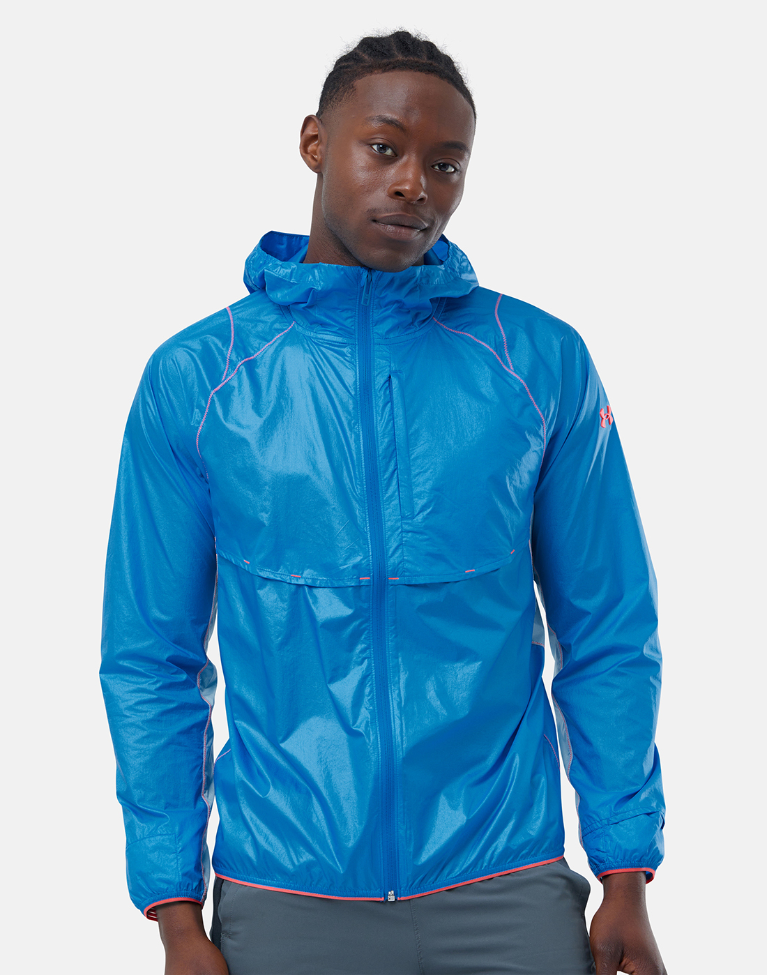 Ilustrar Represalias Londres Under Armour Mens Impasse Trail Jacket - Blue | Life Style Sports UK