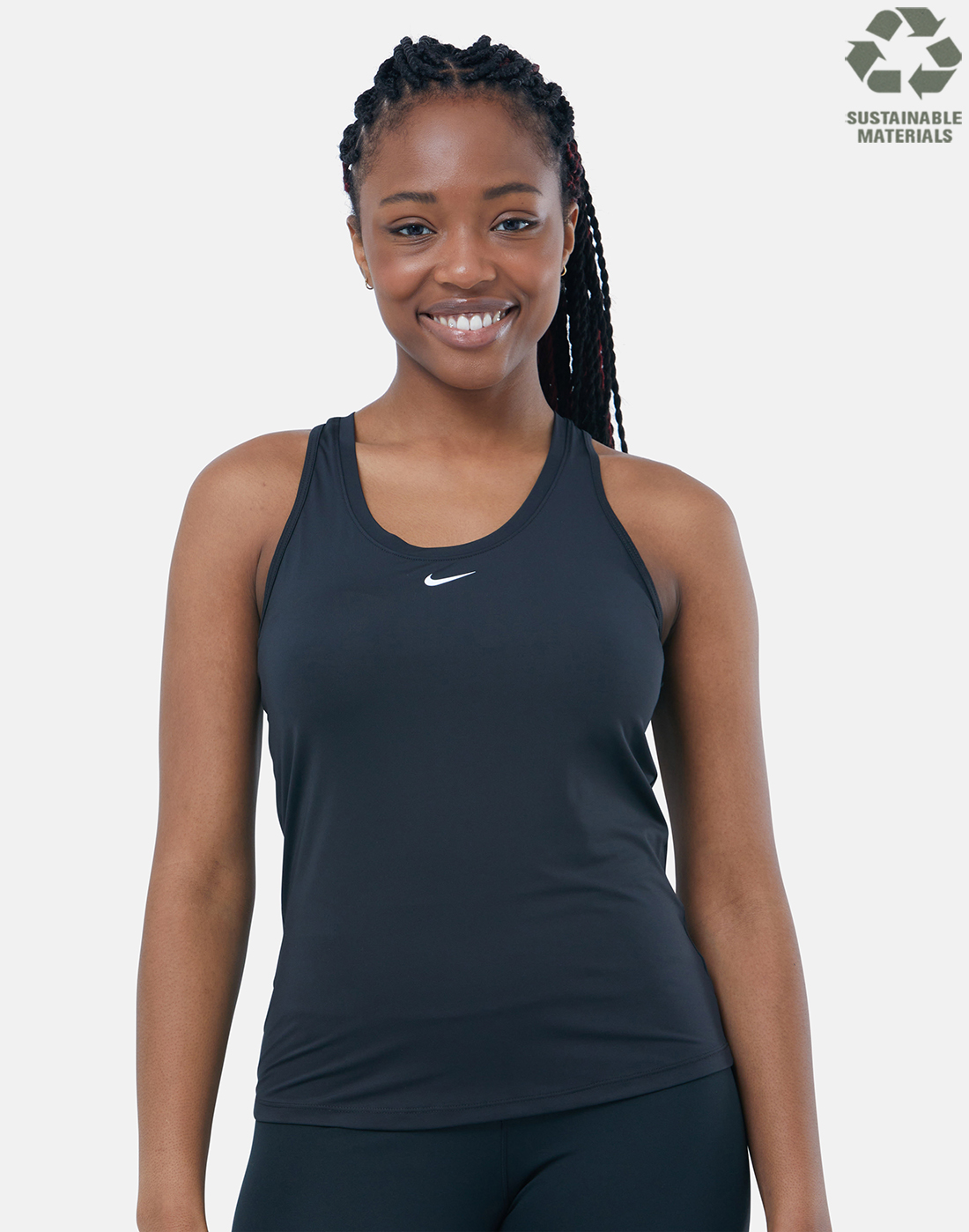 Nike Womens One Slim Tank Top - Black