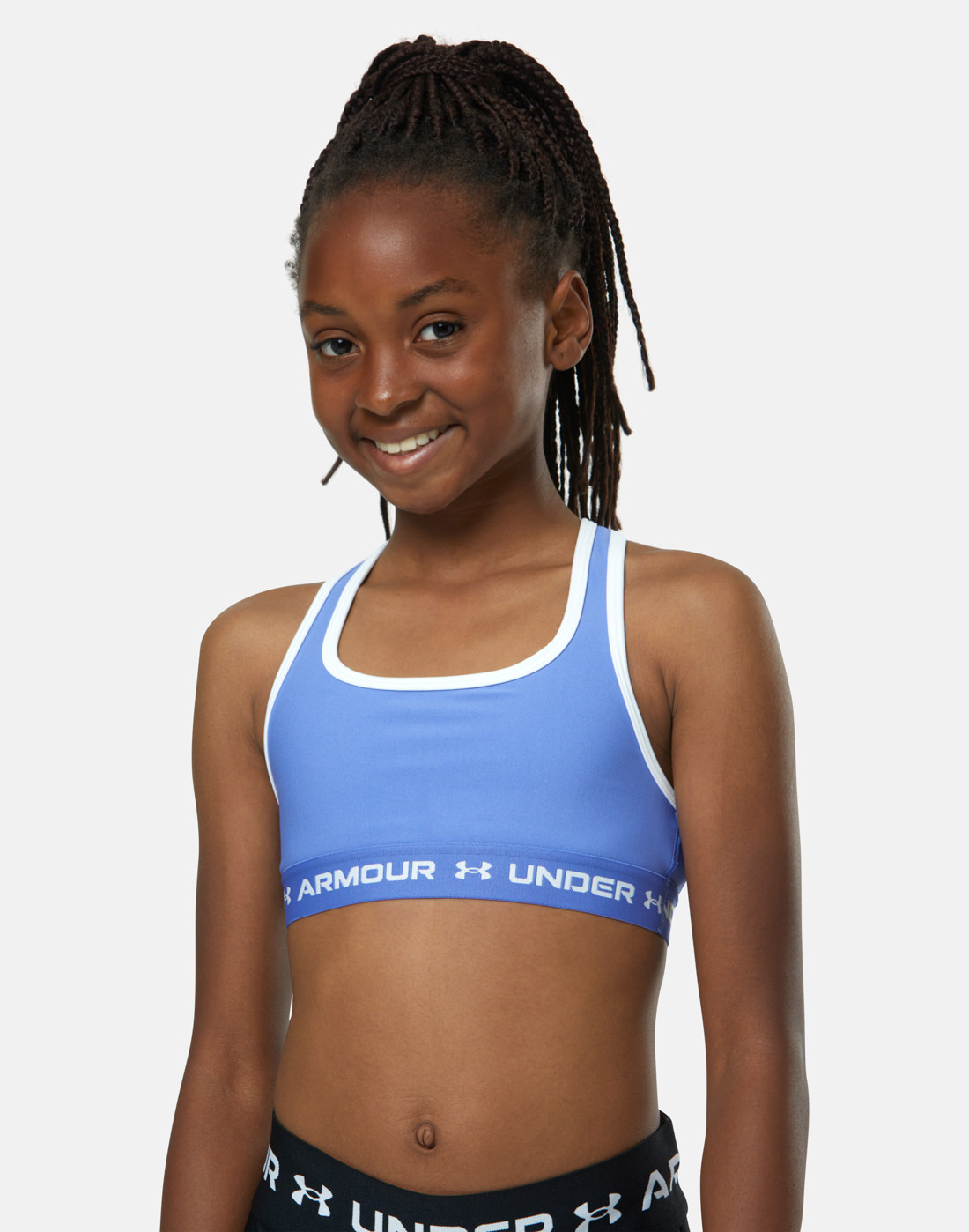 Under Armour Older Girls Crossback Bra - Purple