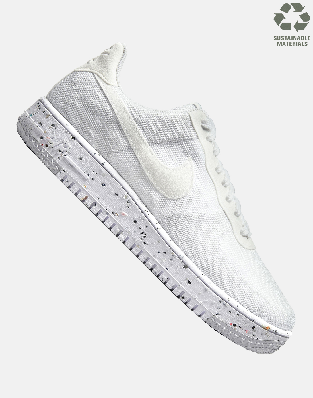 Nike Mens Air Force 1 Crater Flyknit - White | Life Style Sports UK
