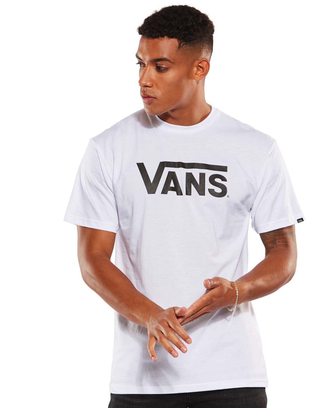 Buy > vans white t shirt mens > in stock
