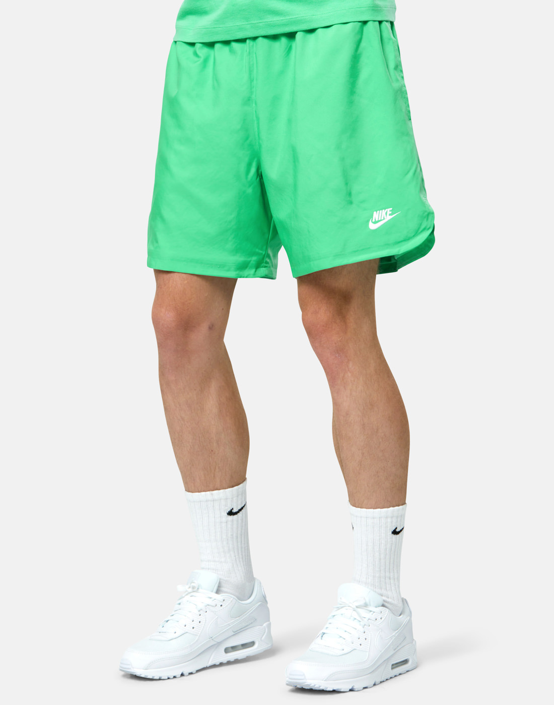 Nike Mens Club Woven Flow Shorts - Green | Life Style Sports UK