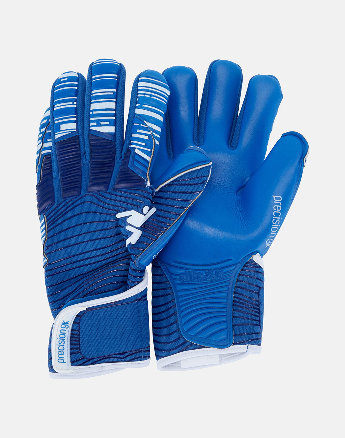 Precision Elite 2.0 Grip Negative Adult Football Goalkeeper Glove Blue 