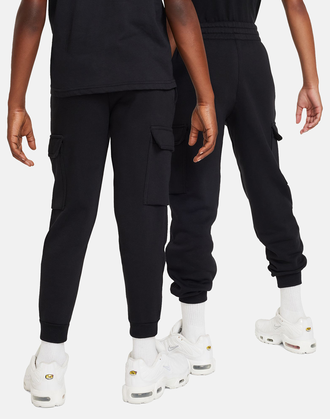 Nike Older Boys Club Fleece Cargo Pants - Black