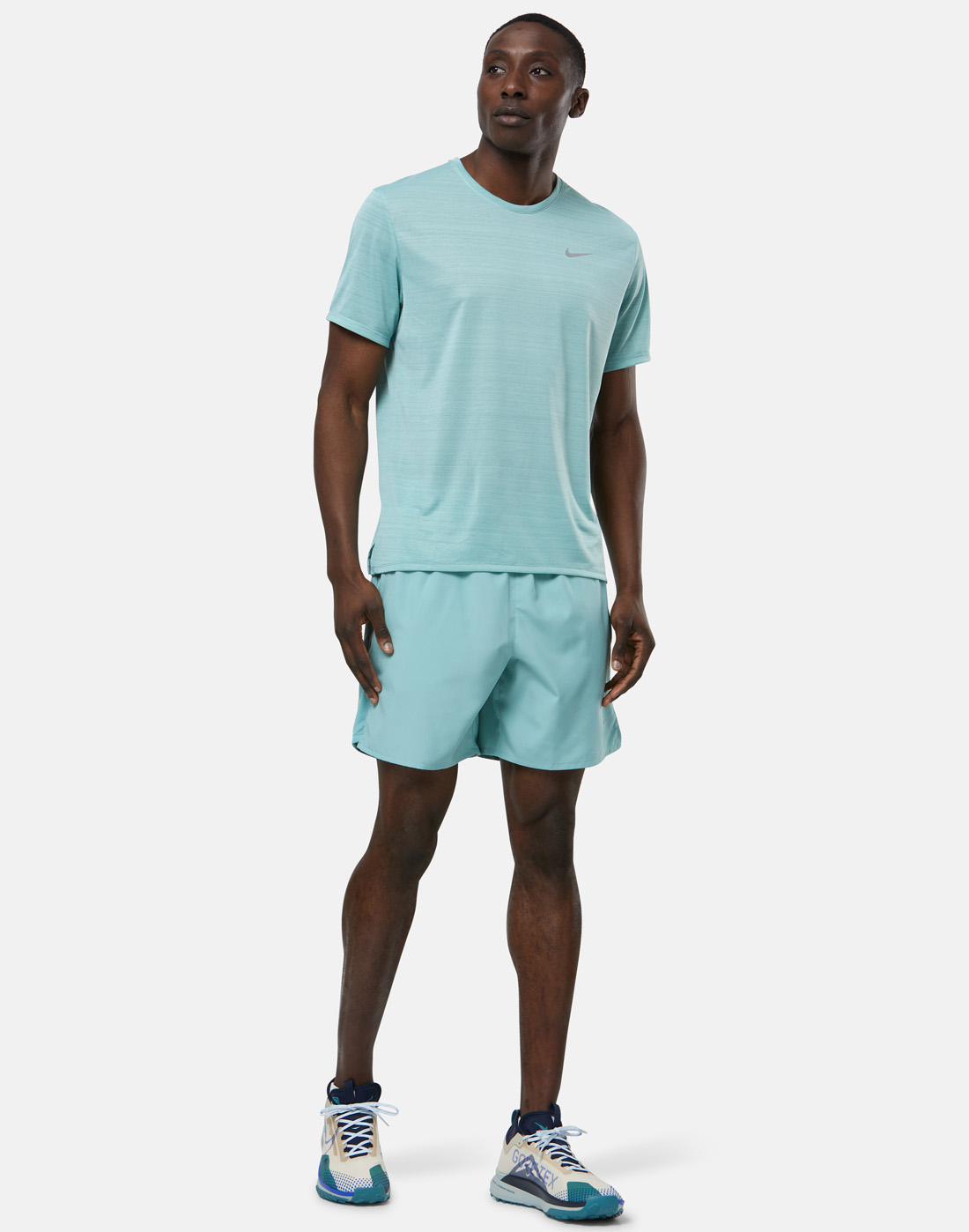 Nike Mens Miler Breathe T-Shirt - Blue | Life Style Sports IE