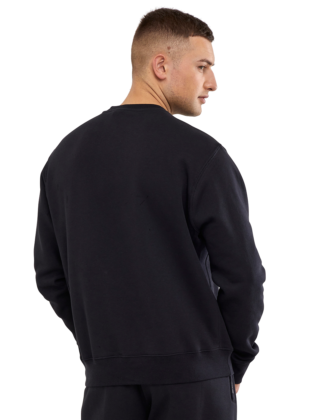 Nike Mens JDI Fleece Crew Neck Sweatshirt - Black | Life Style Sports UK