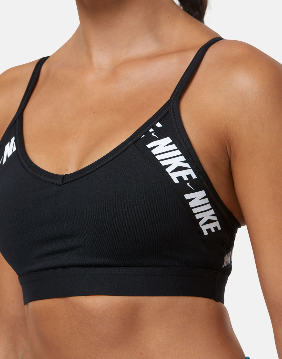 Nike Womens Indy Logo Bra - Black