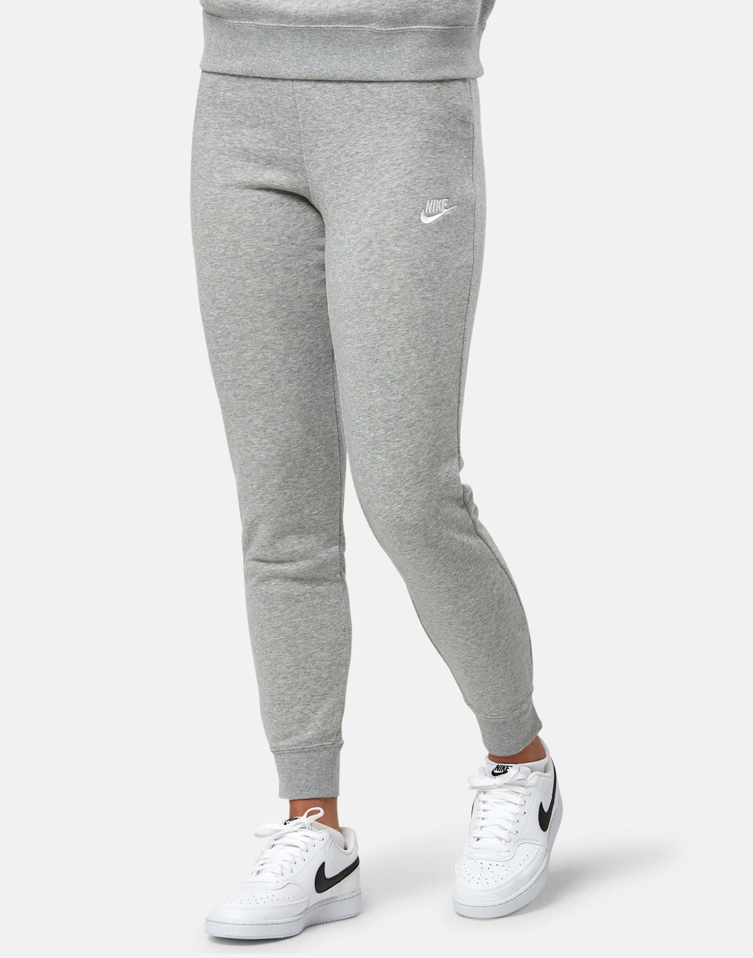 Nike Womens Club Fleece Mid Rise Pant - Grey | Life Style Sports IE