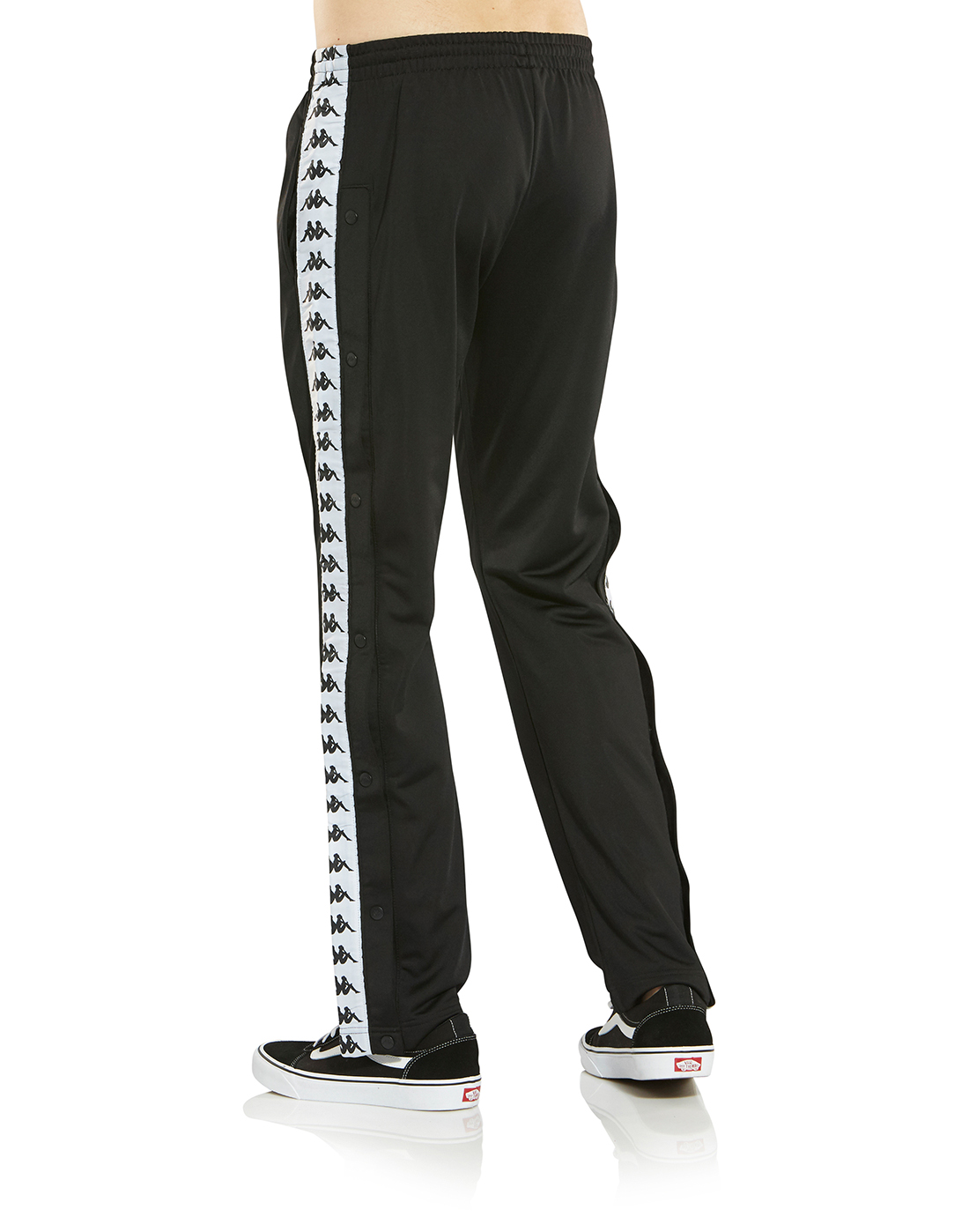 Kappa Banda Astoria Snap Pants - Black | Life Style Sports EU